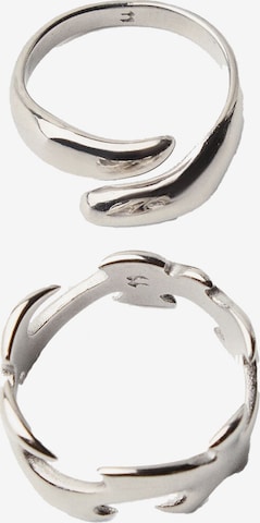 Bershka Ring in Silver: front
