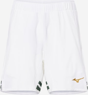 MIZUNO Regular Workout Pants in White: front
