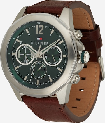 TOMMY HILFIGER Analoog horloge in Bruin: voorkant