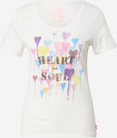 LIEBLINGSSTÜCK Shirt 'Cia' in graphit / lila / rosa / offwhite, Produktansicht