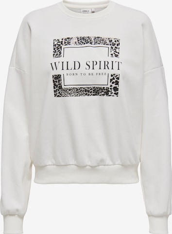 ONLY Sweatshirt in Weiß: Vorderseite