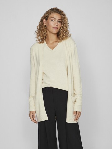 VILA Strickjacke 'Ril' in Beige: Vorderseite