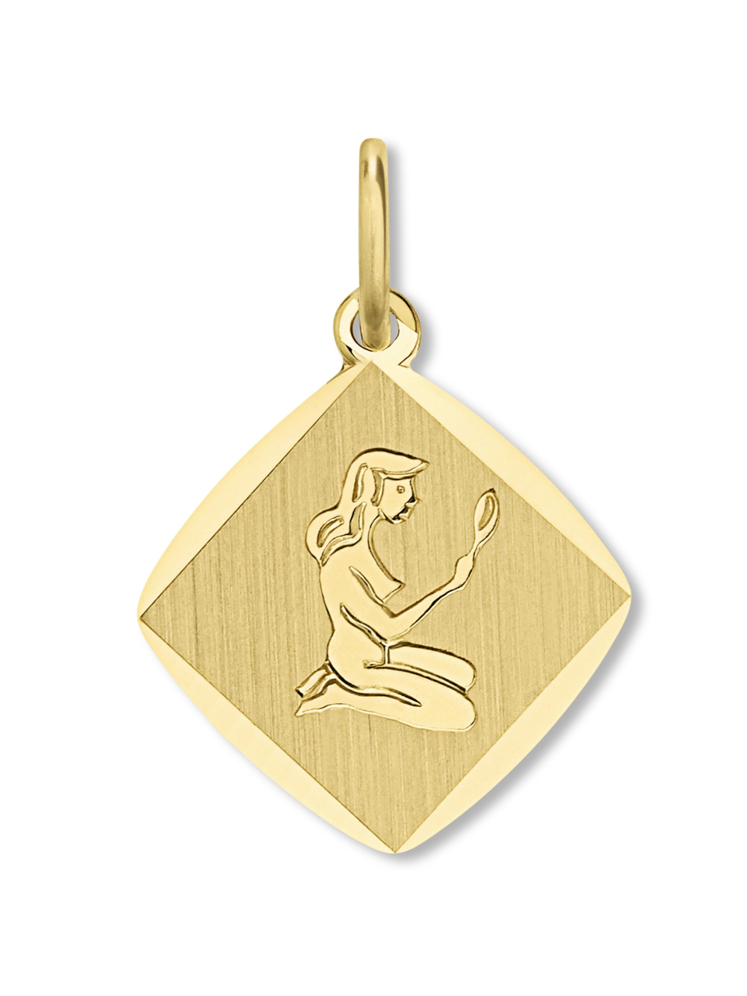 ONE ELEMENT Anhänger 'Jungfrau' in Gold: Vorderseite