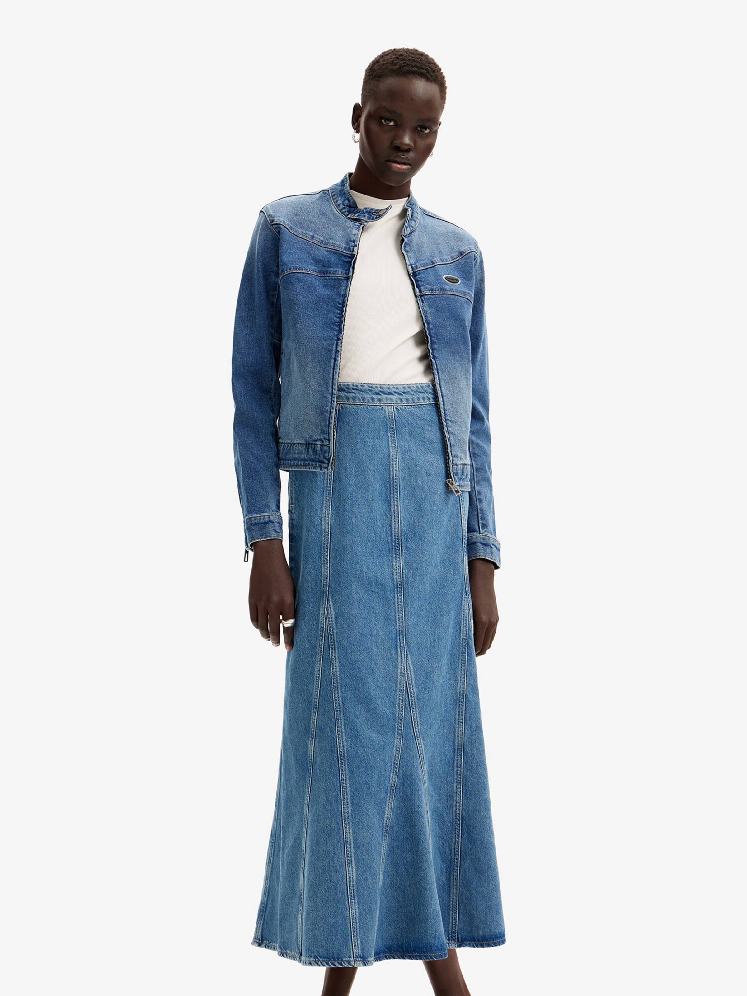 Desigual Falda en Azul Denim ABOUT YOU