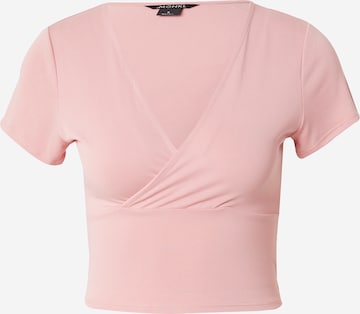 Monki T-shirt i rosa: framsida