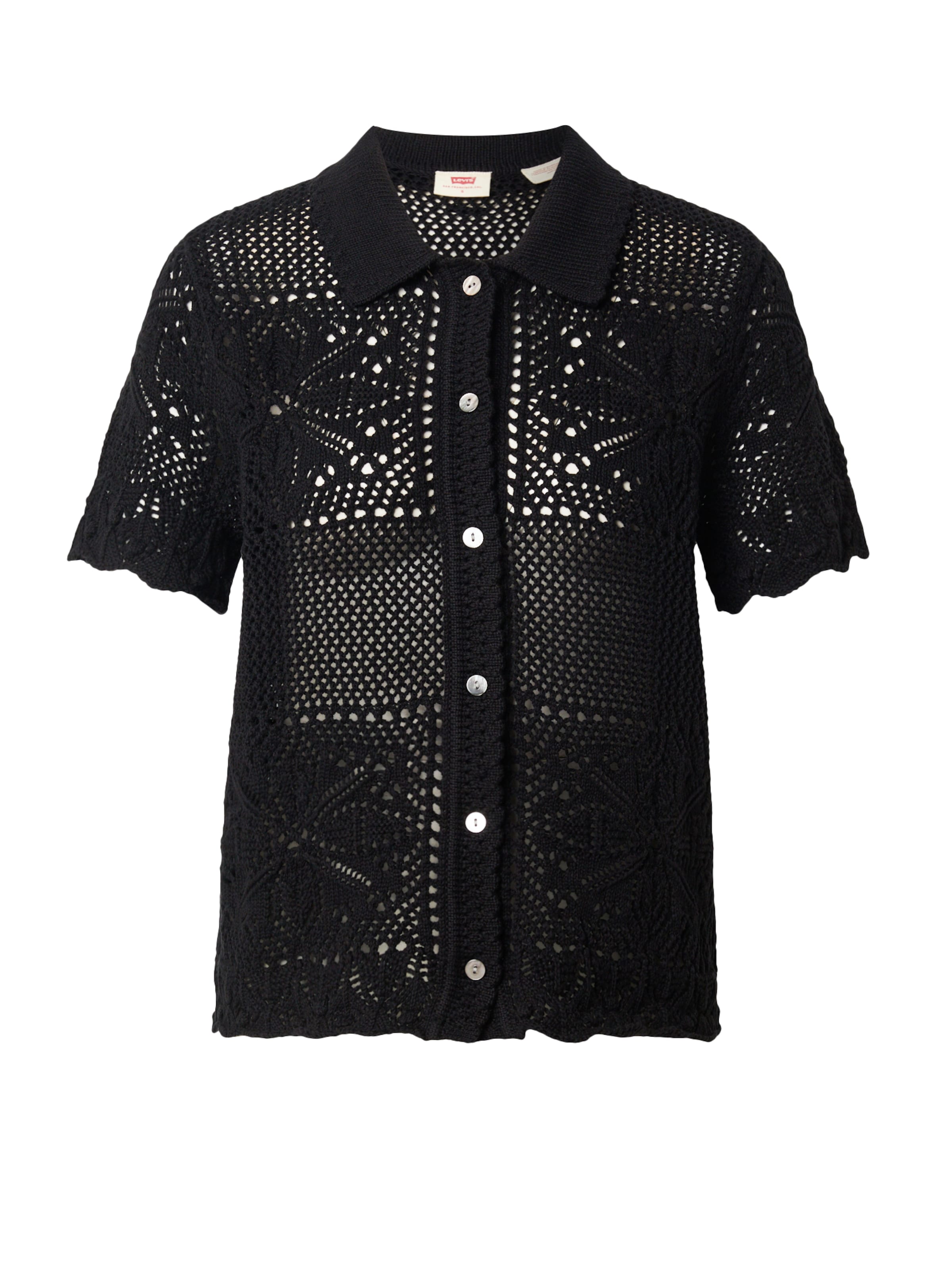 LEVI'S ® 'Susanna Floral Crochet Shirt' in schwarz, Produktansicht