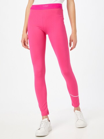 HUGO Skinny Leggings 'Nicago' in Roze: voorkant