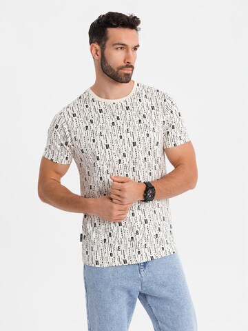 Ombre Shirt in Beige: front