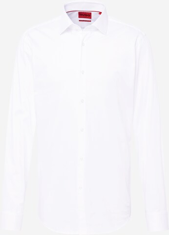 Slim fit Camicia business 'King' di HUGO in bianco: frontale