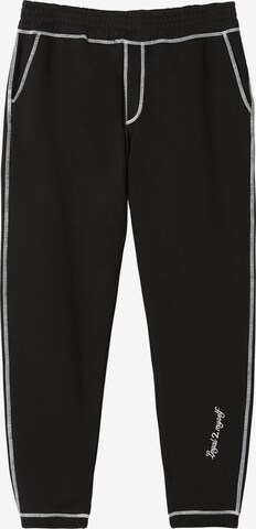 Bershka Tapered Hose in Schwarz: predná strana