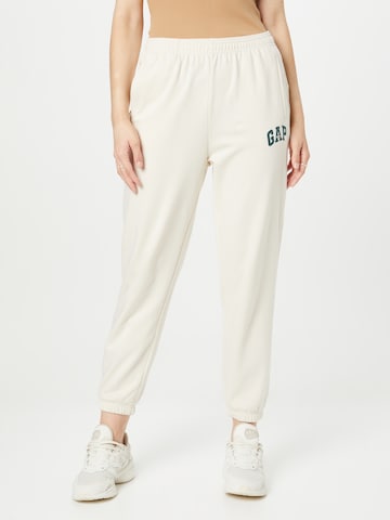 Effilé Pantalon GAP en beige : devant