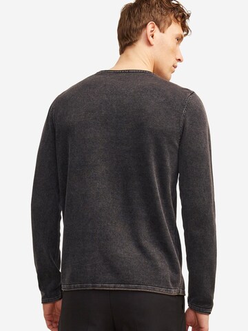 JACK & JONES Regular Fit Pullover 'Leo'‌‌‌‌‌‌‌‌ in Schwarz