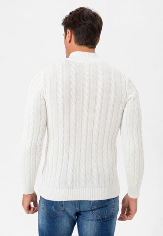 Jimmy Sanders Pullover in Weiß