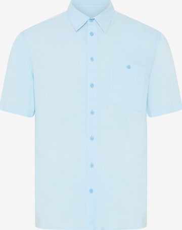 BLEND Kurzarmhemd ' BHShirt ' in Blau: Vorderseite