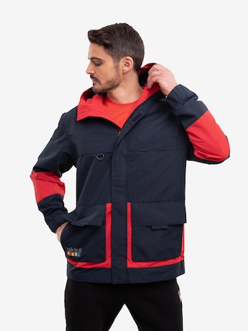 Veste outdoor 'Pokkola' Rukka en bleu : devant