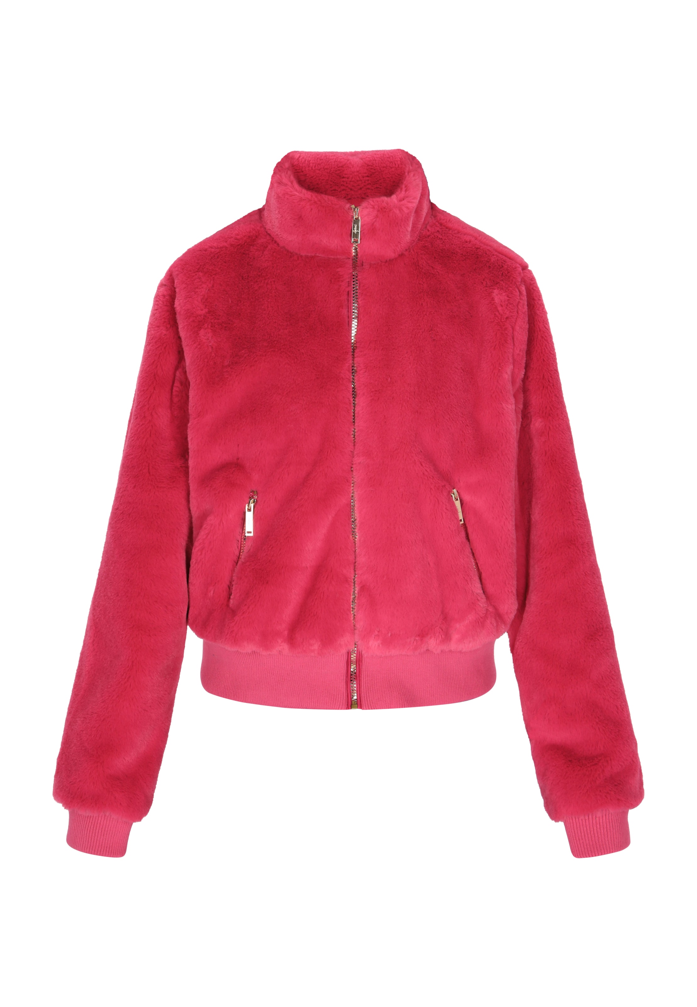 faina Демисезонная куртка в Ярко-розовый: спереди