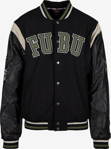 FUBU Jacke 'College Varsity' in Schwarz: predná strana