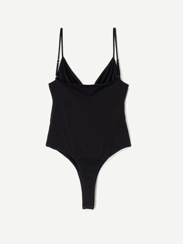 Shirtbody Bershka en noir