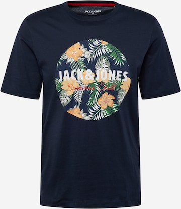JACK & JONES Тениска 'CHILL' в синьо: отпред