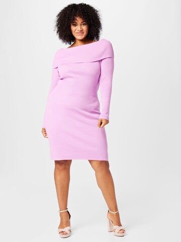 Cotton On Curve Knitted dress in Pink: front