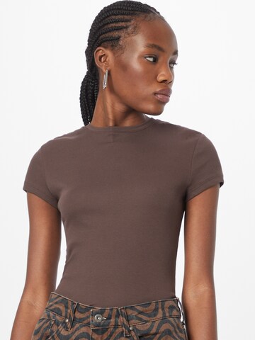 WEEKDAY Shirt in Brown: front