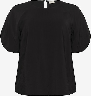 Chemisier 'Gabbi' KAFFE CURVE en noir : devant