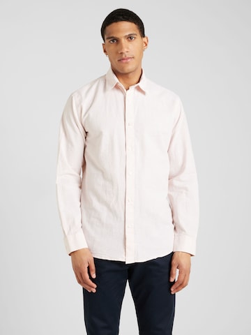 Coupe regular Chemise SELECTED HOMME en rose : devant