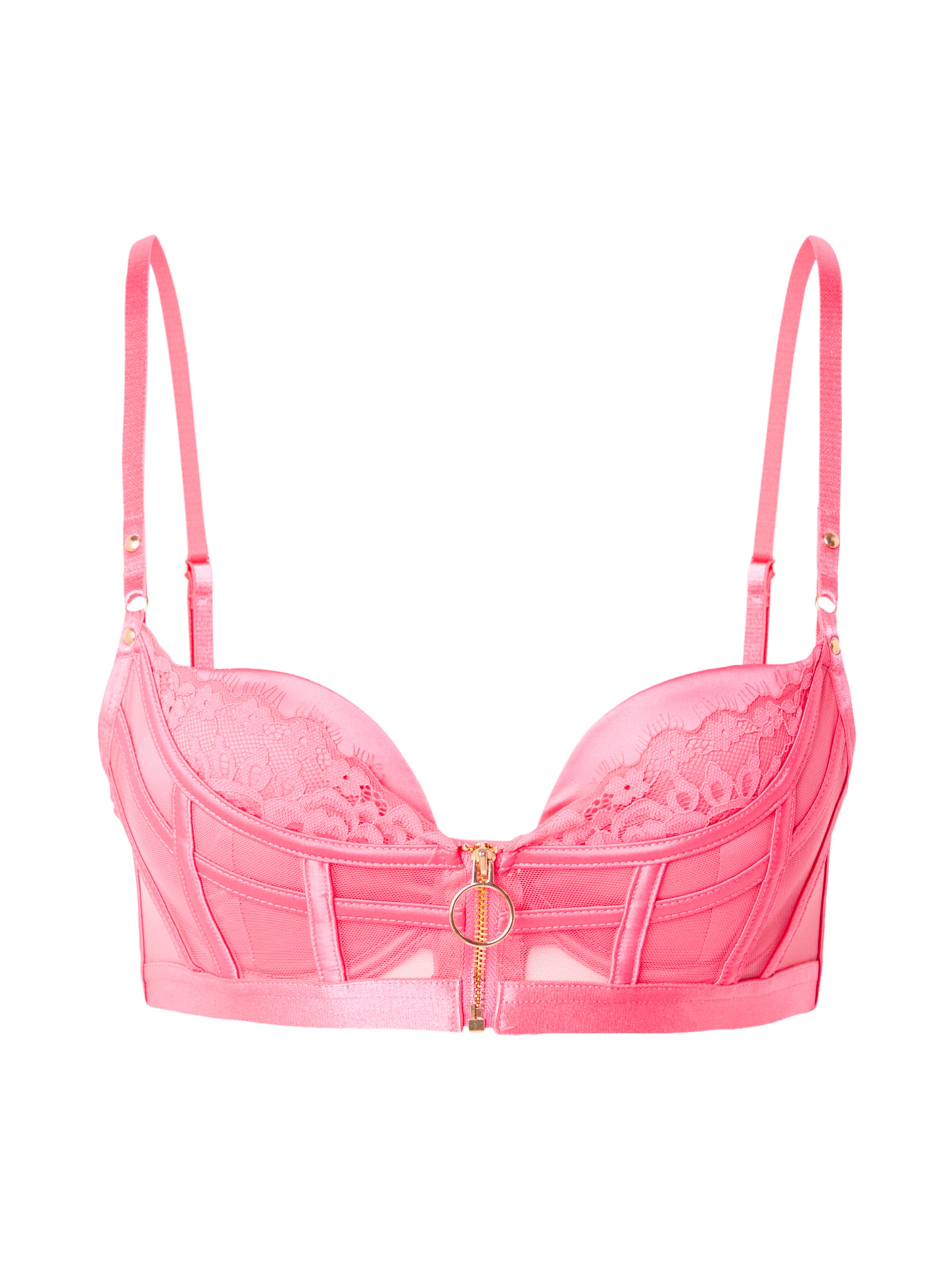 Hunkemöller Пуш-ап Бюстгальтер в Ярко-розовый: спереди