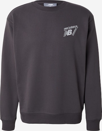 Bluză de molton de la new balance pe negru: față