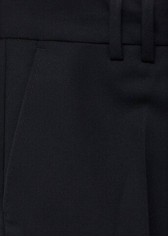 MANGO MAN Slim fit Pleated Pants 'Yanis' in Blue