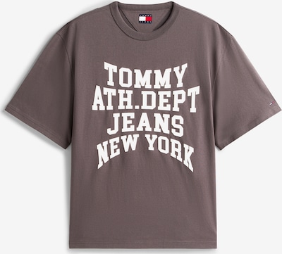 Tommy Jeans Paita '90S VARSITY' koossa XS värissä ecru / kastanjanruskea, Tuotenäkymä