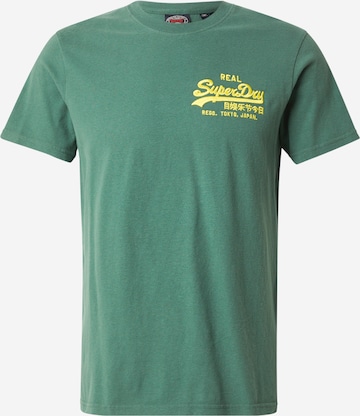 T-Shirt Superdry en vert : devant