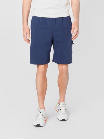 Nike Sportswear Loosefit Cargobyxa i blå: framsida