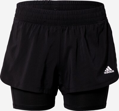 ADIDAS SPORTSWEAR Calças de desporto 'Pacer 3-Stripes Two-In-One' em preto / branco, Vista do produto