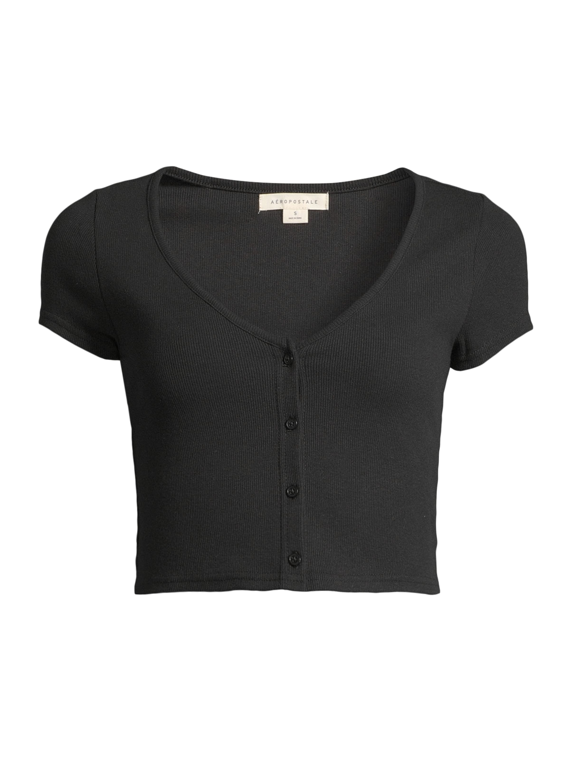 AÉROPOSTALEMajica - crna boja: prednji dio