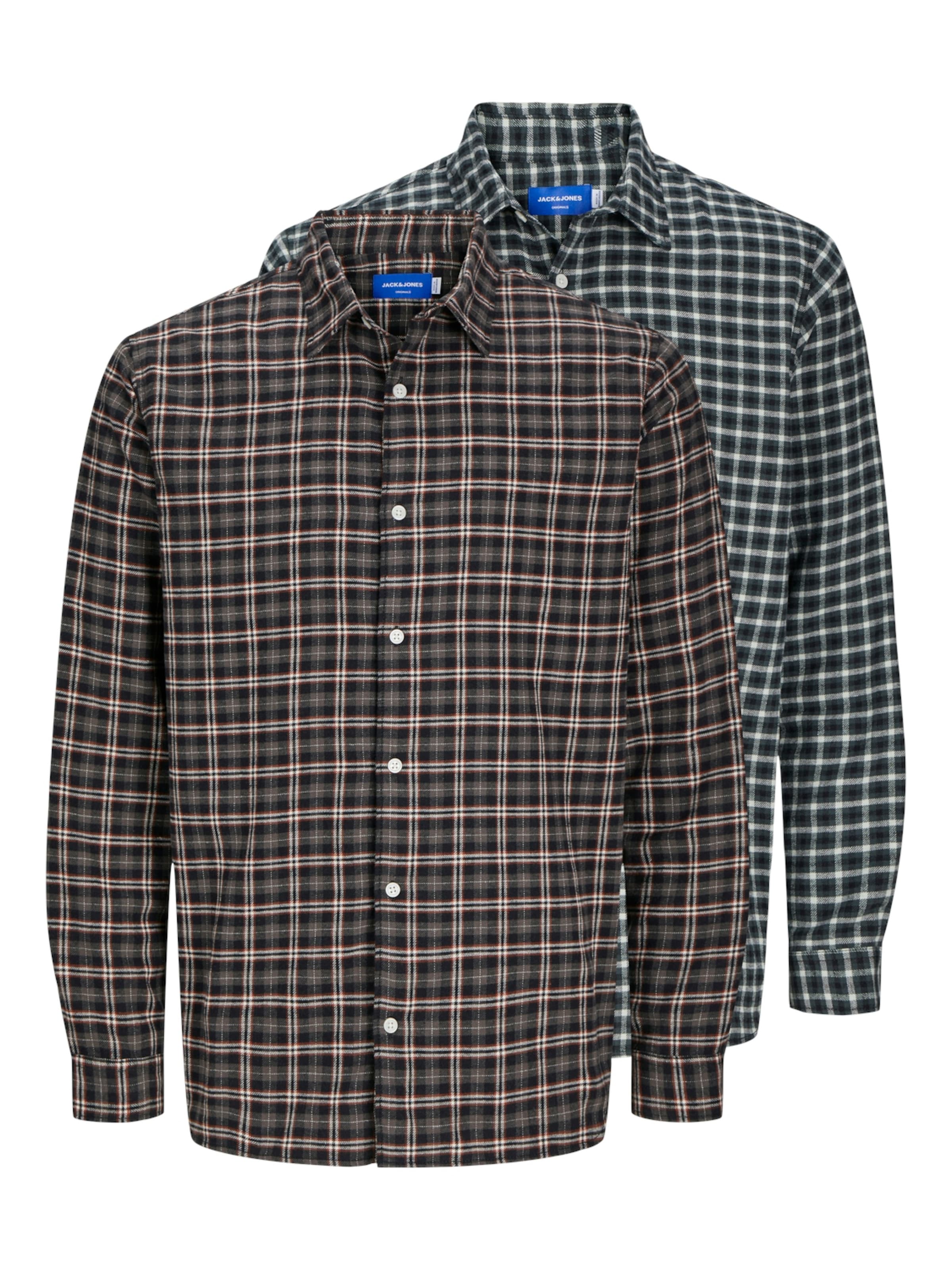 Regular fit Camicia 'JOSHUA' di JACK & JONES in marrone: frontale