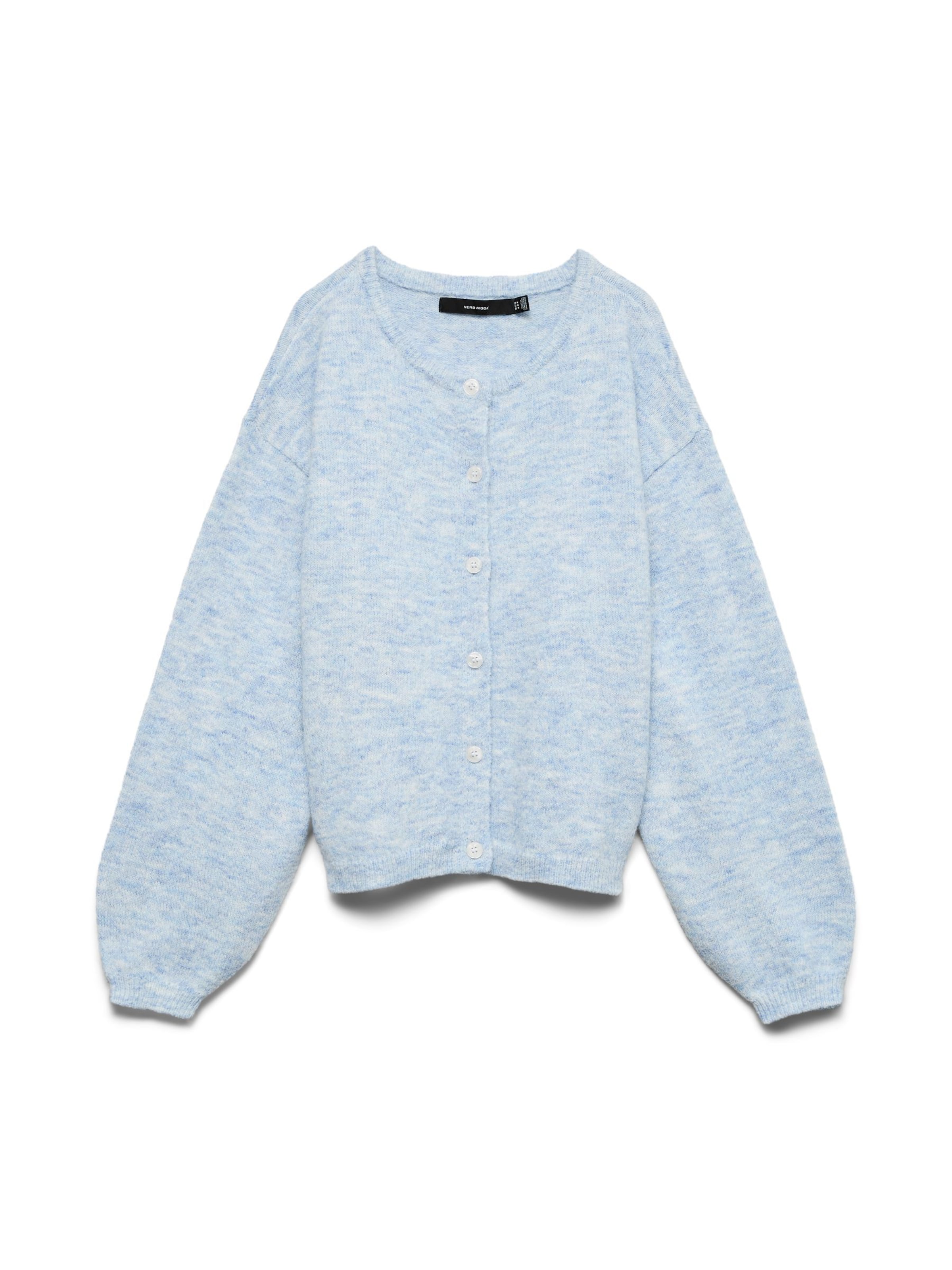 VERO MODA Knit cardigan 'VMHope' in Blue: front