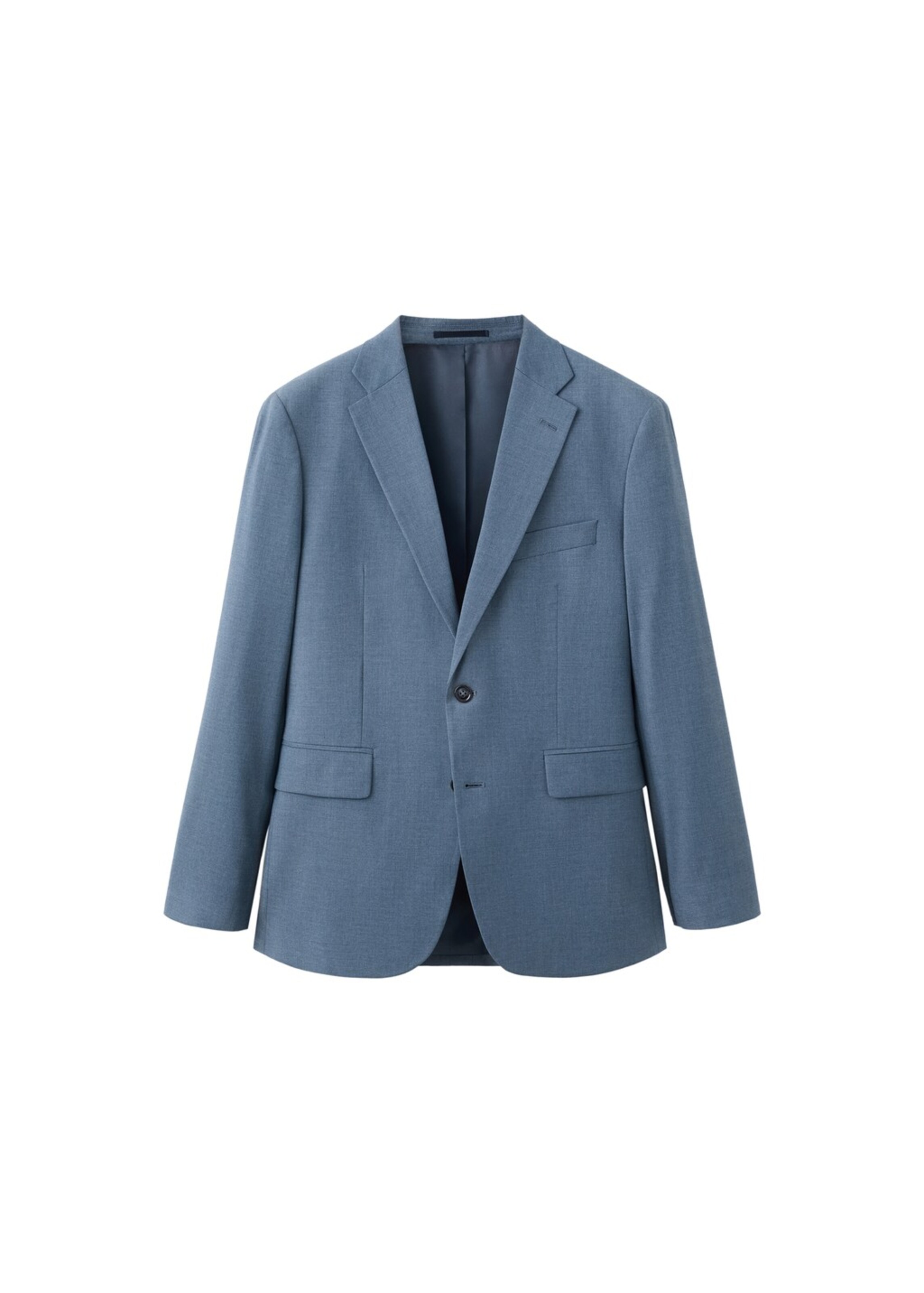 MANGO MAN Comfort fit Suit Jacket in Blue: front