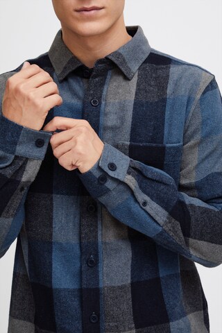 INDICODE JEANS Regular fit Button Up Shirt 'Valmer' in Blue