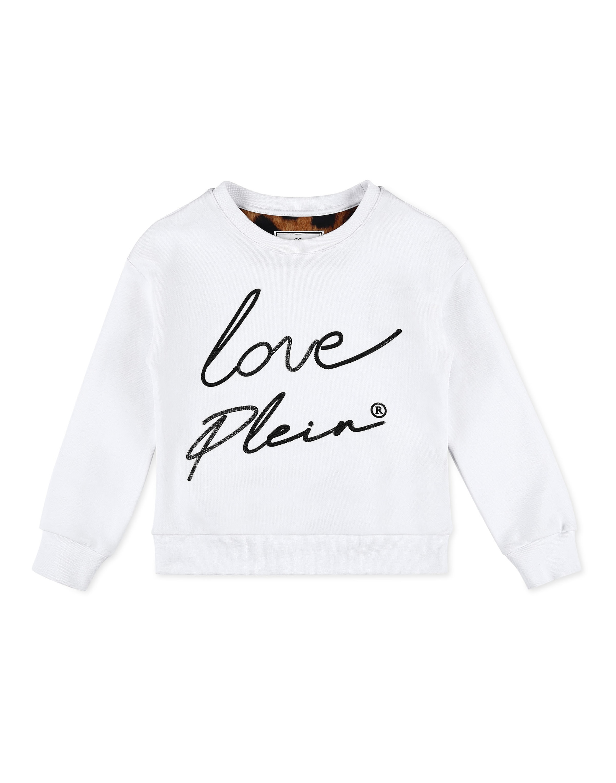 Pull-over Philipp Plein en blanc : devant