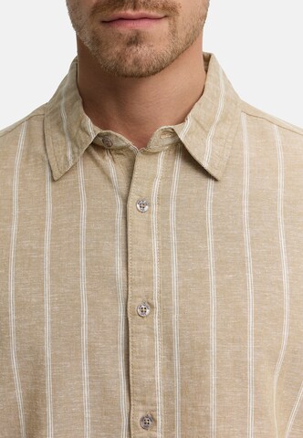 INDICODE JEANS Regular fit Overhemd ' INTrypper ' in Beige