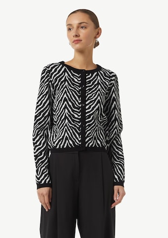 Cardigan COMMA en noir : devant