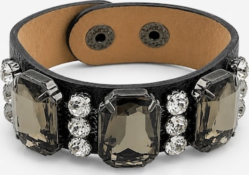 COLLEZIONE ALESSANDRO Bracelet 'Crystal' in Black: front
