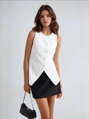 Hiccup Gilet in Wit: voorkant