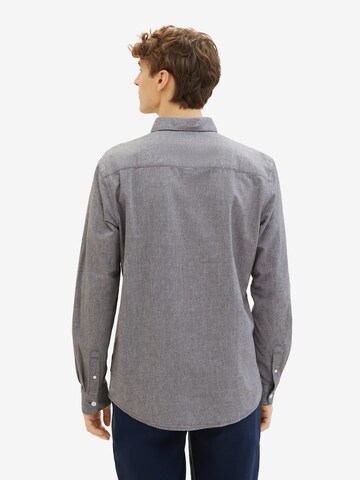 TOM TAILOR DENIM Regular Fit Hemd in Grau