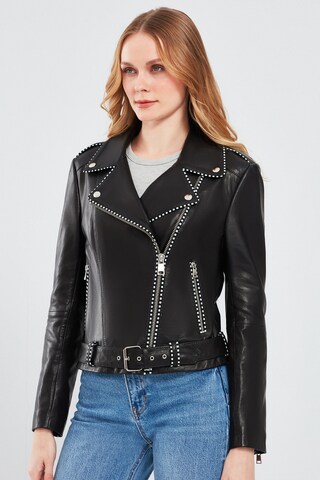 Derimod Between-season jacket in Black: front