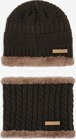 normani Set 'Kebili' in Braun: Vorderseite