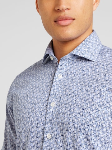 Bruun & Stengade - Ajuste estrecho Camisa 'Whiteside' en azul