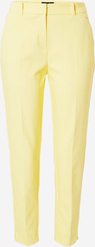 COMMA regular Bukser med fals i gul: forside
