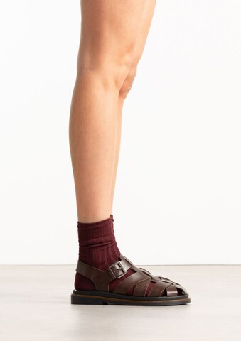 Sandales SACHA en marron : devant